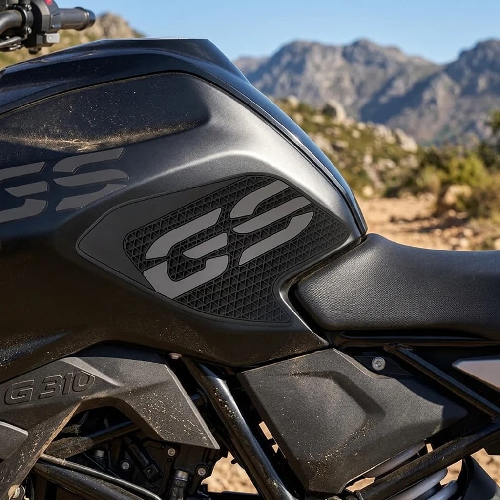 Protezione Laterale Serbatoio Moto con Grip Antiscivolo per Ginocchia per BMW G310GS 2018-2024