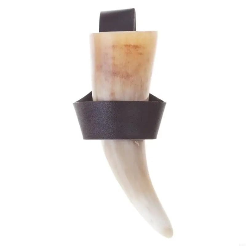 Tazza birra con supporto in pelle Vichinghi medievali tazza bere corno con le fondine