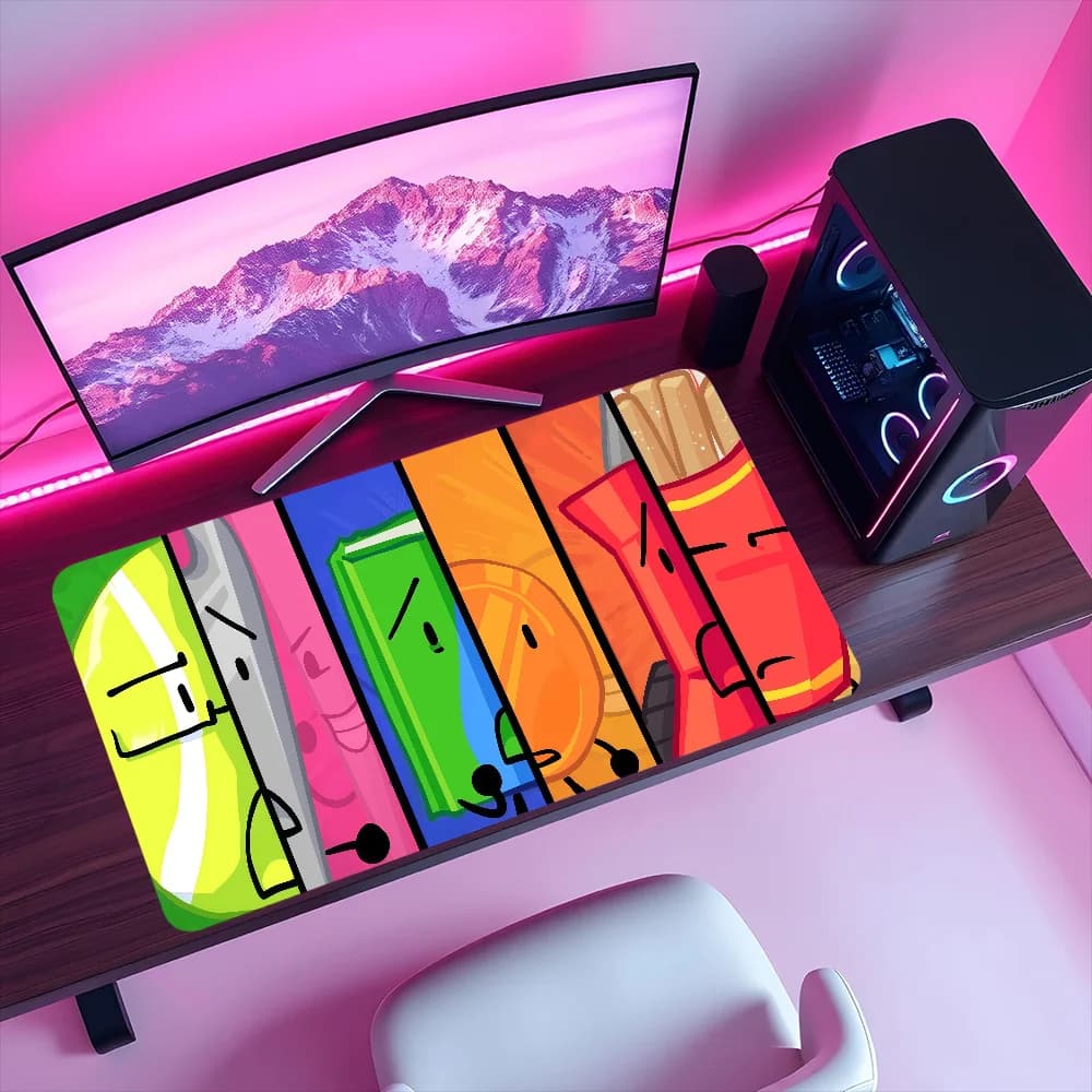 Tappetino per Mouse B-Battle Antiscivolo con Bordo Rinforzato, per Ufficio, Studenti, Gaming, Cartoni Animati, Spesso e Grande, per Scrivere e come Cuscino