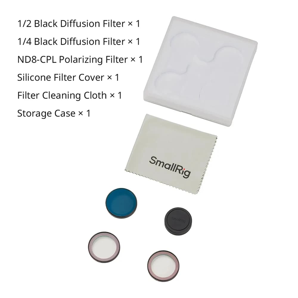 SmallRig ND16 ND32 ND64 CPL 1/2 1/4 Black Diffusion ND8-CPL VND 1-5 Stop Filter for DJI Osmo Nano Filter