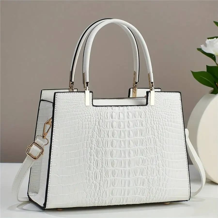 Crocodile Pattern Purses And Handbags For Women Fashion Shoulder Crossbody Tote Bags Stylish Ladies Purses