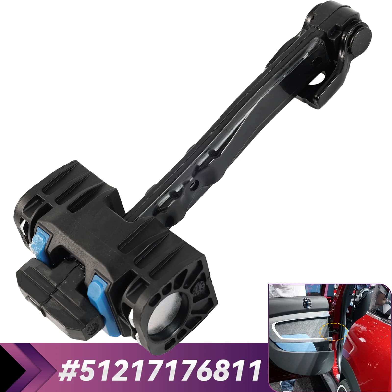 51217176811 Car Front Left/Right Door Brake Check Stopper Hinge For BMW Mini Cooper R50 R53 R52 R55 R56 R57 R58 R59 7176811 Auto