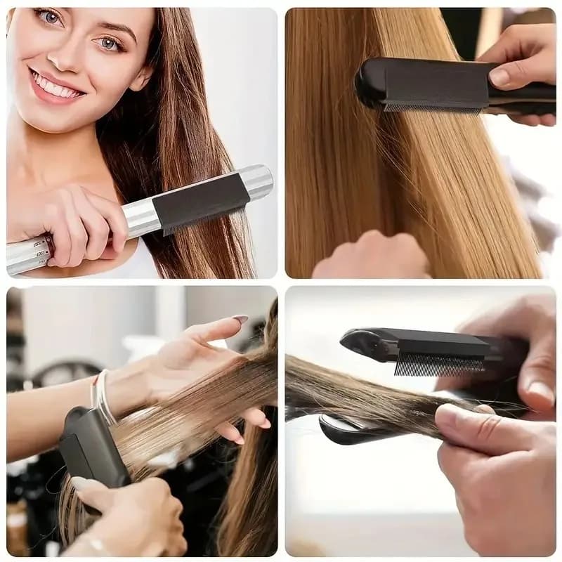 Carbon Fiber Straight Hair Comb, Hair Salon, Household Electric Splint, Straightening Hair, Household Matching Tools,Splint Comb