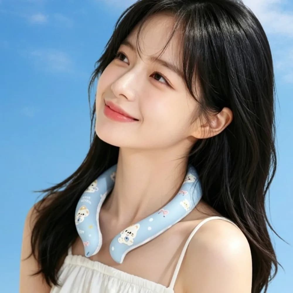 Cartoon Neck Cooling Ring Sunstroke Prevention Lasting Neck Cooler Freezable Wearable Neck Cooling Tube Beach Travel