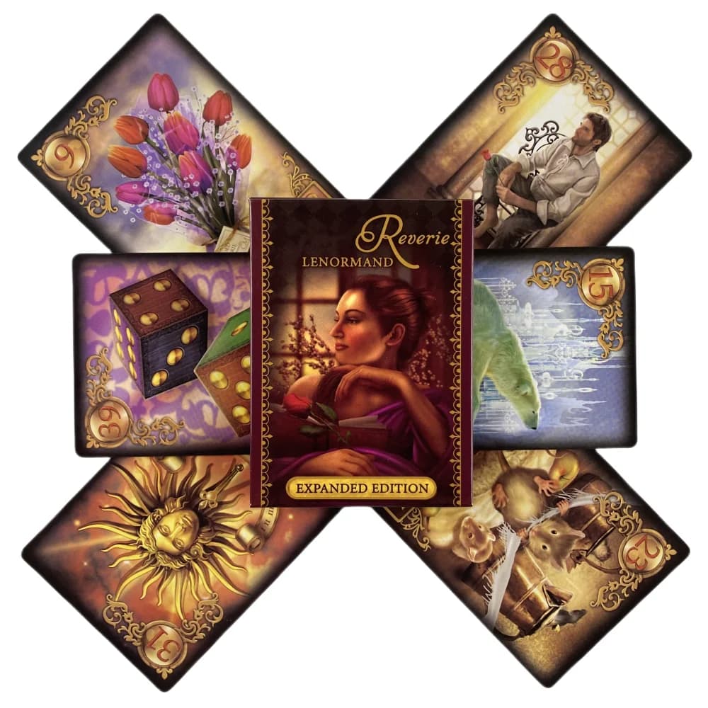 Reverie Lenormand Tarot Deck 47 carte Gioco da tavolo con carte dei tarocchi per la divinazione del destino