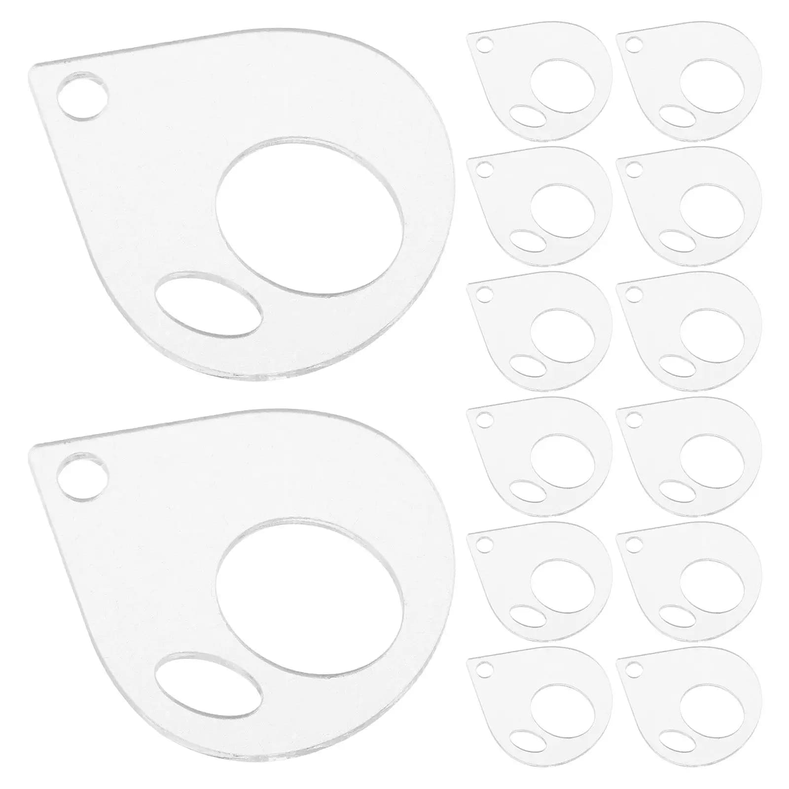 20 Pezzi Organizzatori in Acrilico Trasparente per Fili da Ricamo, Bobine per Punto Croce, Accessori per Cucito, Contenitore per Forniture Artigianali Fai-da-Te