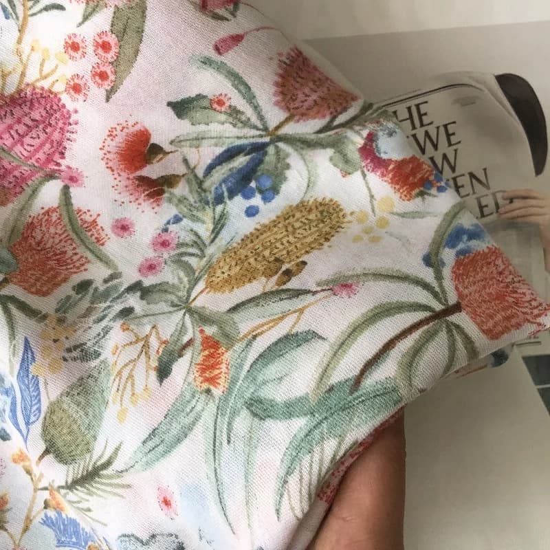 Nuovo Design di marca donna sciarpa floreale moda stampa cotone autunno inverno sciarpe calde hijab Lady Pashmina foulard Bandana musulmana