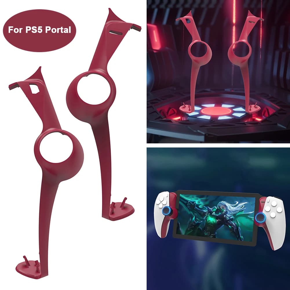 Striscia Decorativa in Silicone con Kit di Accessori Protettivi e 2 Copri-Grip per Pollice per PS5 Portal