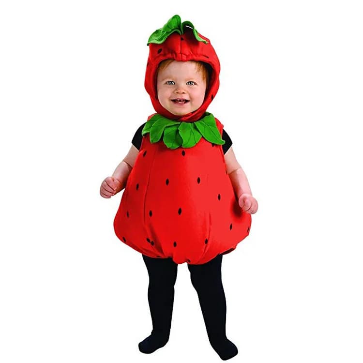 Baby Set Boy's Dresses Butterfly Strawberry Avocado Costume cosplay Halloween Dress Newborn Cloth with Christmas Hood