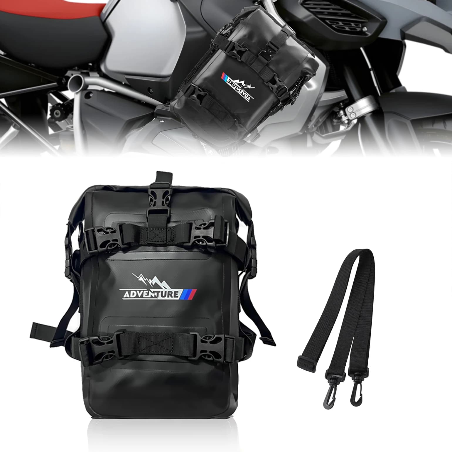 Borse moto 8L per BMW R1250GS R1200GS LC F800GS F700GS Telaio Crash Bar Borsa da viaggio impermeabile ADV Adventure Accessori