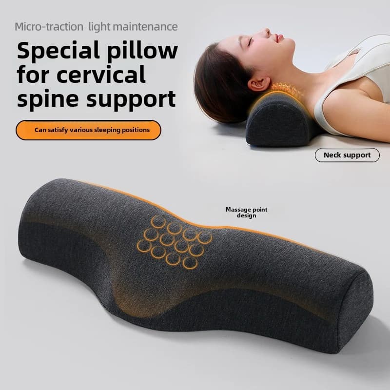 Supporto per il contorno cervicale Cuscino in memory foam Trazione Cuscino rilassante cervicale per collo e spalle Cuscino ergonomico per massaggio per dormire