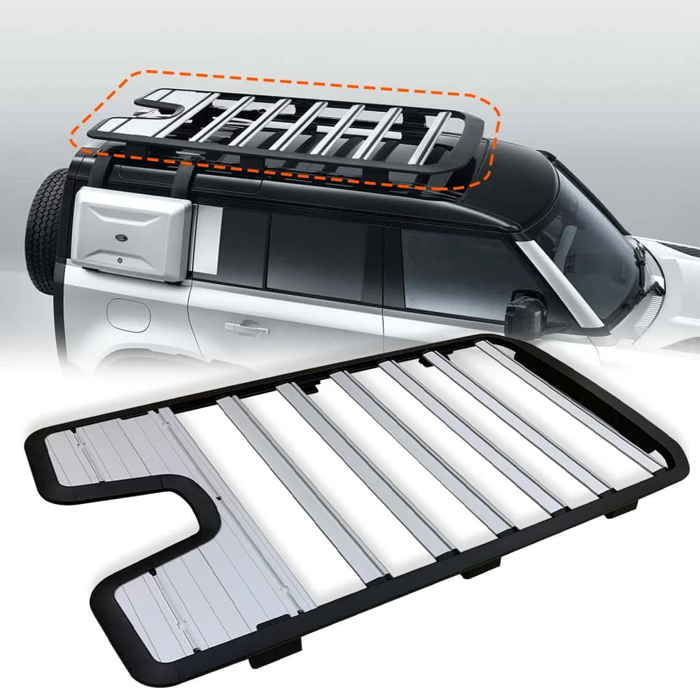 Portapacchi fuoristrada in acciaio cromato per ricambi auto 4x4 per bagagli da tetto per accessori auto Land Rover Defender 2020