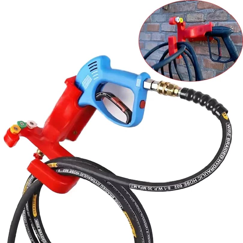 High Pressure Car Washer Gun Holder Hanging Rack Wall Mounted Auto Bracket Hose Hook Storage For Garage Workstation Wash Tool