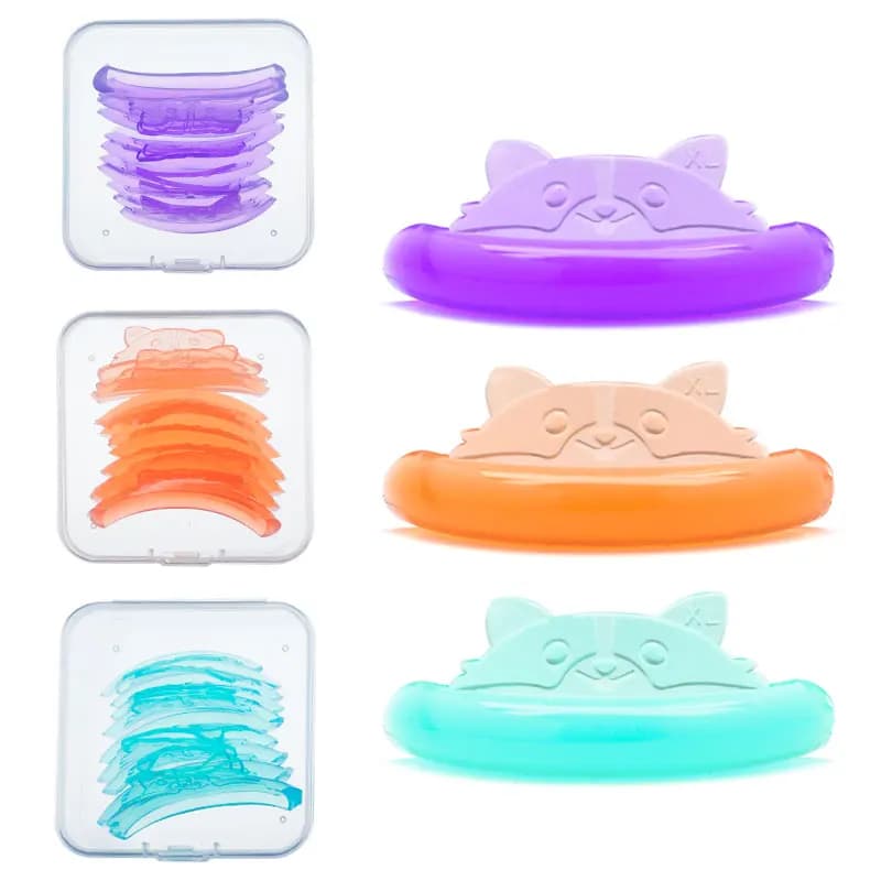 5 pairs without glue silicone eyelashes perm rod lifting eyelashes lamination pad eyelashes 3D extension bigodino accessories tools