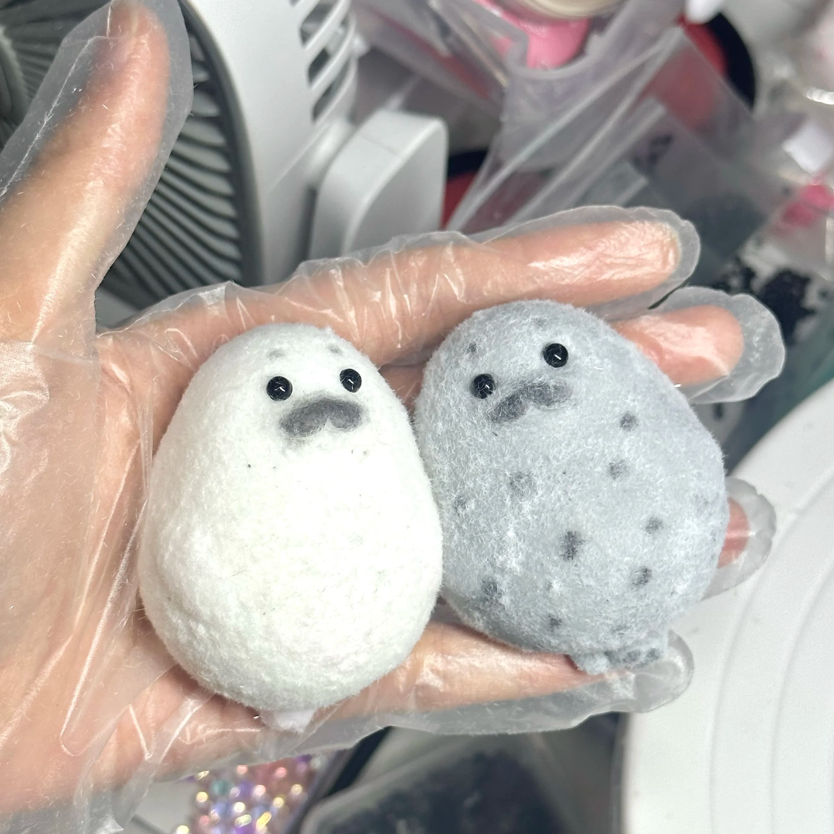 Divertente Kawaii Mochi Taba SquishyNEW Chubby Seal Fatto a mano in silicone Peluche Bianco Sigillo Ragazza carina Compleanno Regalo per bambini Agitarsi Giocattolo soffice