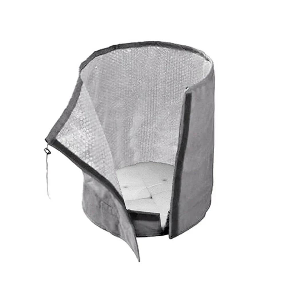 For protection from the frost of outdoor plants Protection for isolated vessels Double insulation Integrated bubble wrap in nonwoven fabric