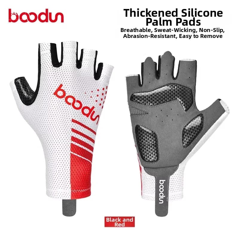 Summer cycling gloves, men's off-road racing gloves, mountain road high elasticity shock-absorbing outdoor cycling gloves