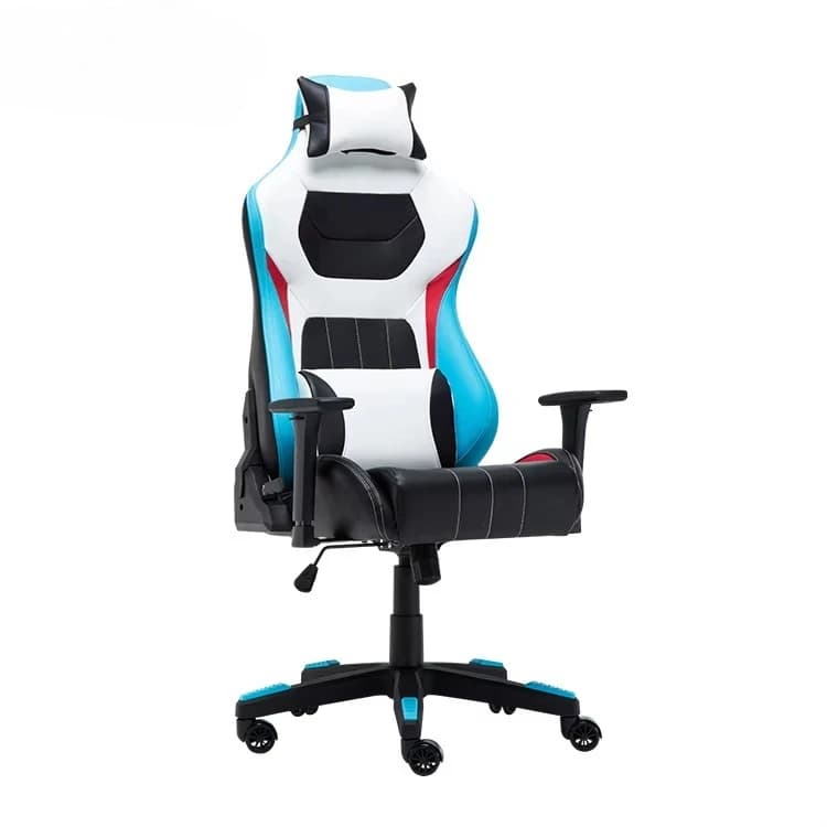 Vendita calda bracciolo girevole 3D in pelle sintetica da gioco da corsa sedia ergonomica personalizzata con schienale regolabile in altezza