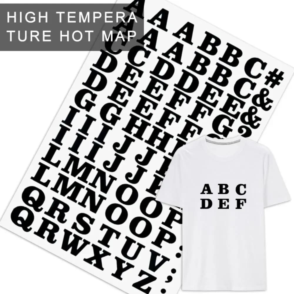 26 lettere trasferimenti di calore patch per abbigliamento ferro su Appliques autoadesive fai da te abbigliamento t-shirt cappello Jeans giacca decorazione