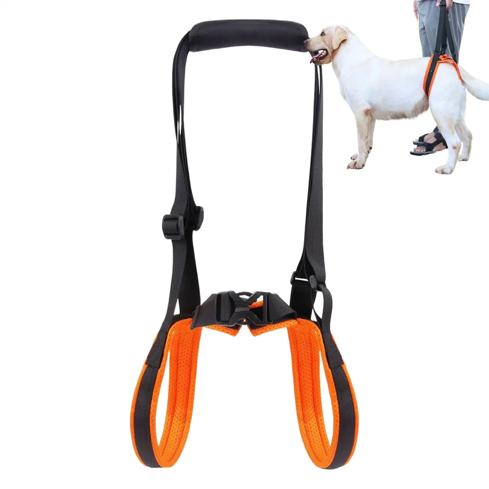 Dog Lift Harness With Adjustable Straps Mobility Support Vest For Disabled Injured Elderly Dogs, Soft Handle Helper