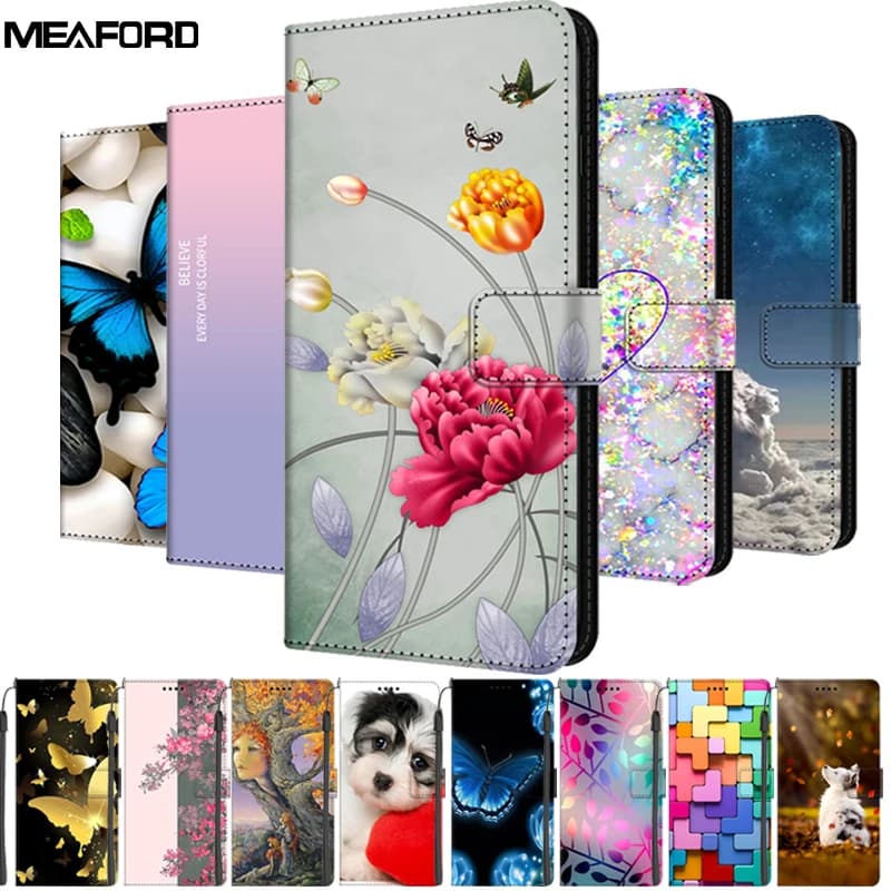 Per Xiaomi Redmi Note 12S Case Note 12 4G 5G Leather Flip Magnetic Stand Book Cover per Xiaomi Redmi Note 12 Pro 5G Phone Case