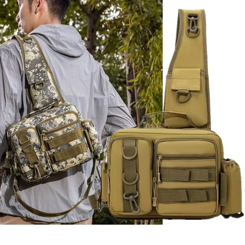 Fly Fishing Backpack With Fishing Rod Fishing Backpack Fishing Gear Box Bag For Men's Suit Bag for Men Shoulder Bag
