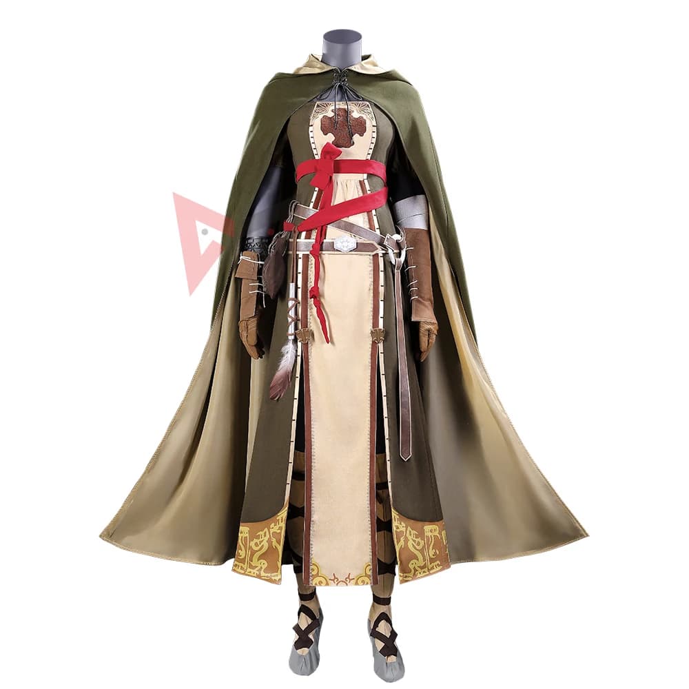 Nuovo Costume Cosplay Dark Souls II: Scultore del Primo Peccato Shanalotte - Abito, Mantello e Cintura per Feste a Tema e Halloween, Realizzato su Misura
