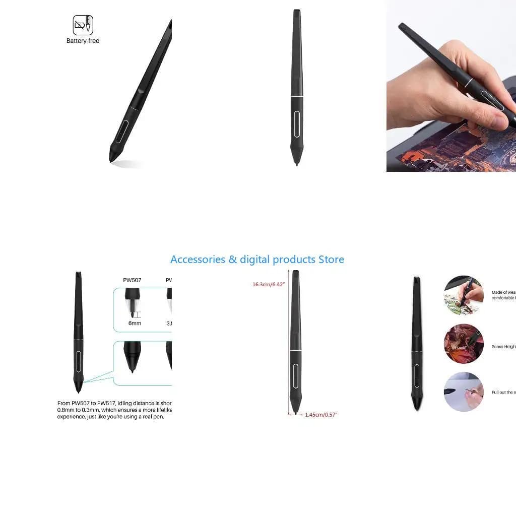 77JD PW517 for Touch Tablet Drawing Pen for Kamvas13 22 12 GS1562/GS1161