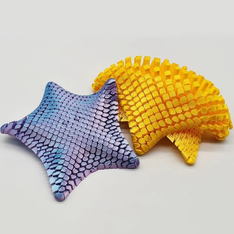 11cm Fidget Toy Flexible Desk Decor 3D Printed Articulated Starfish Stress Relief Gift for Kids and Adults Visual toys