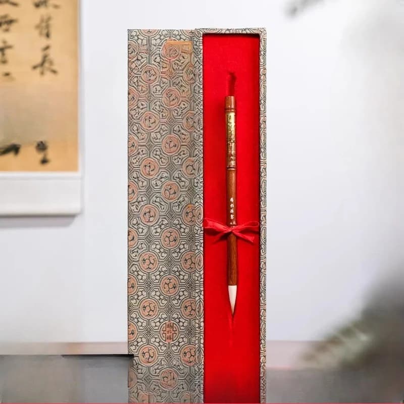 Chinese painting sheep, calligraphy pen, high-end set, high-end gift box, gift regular script