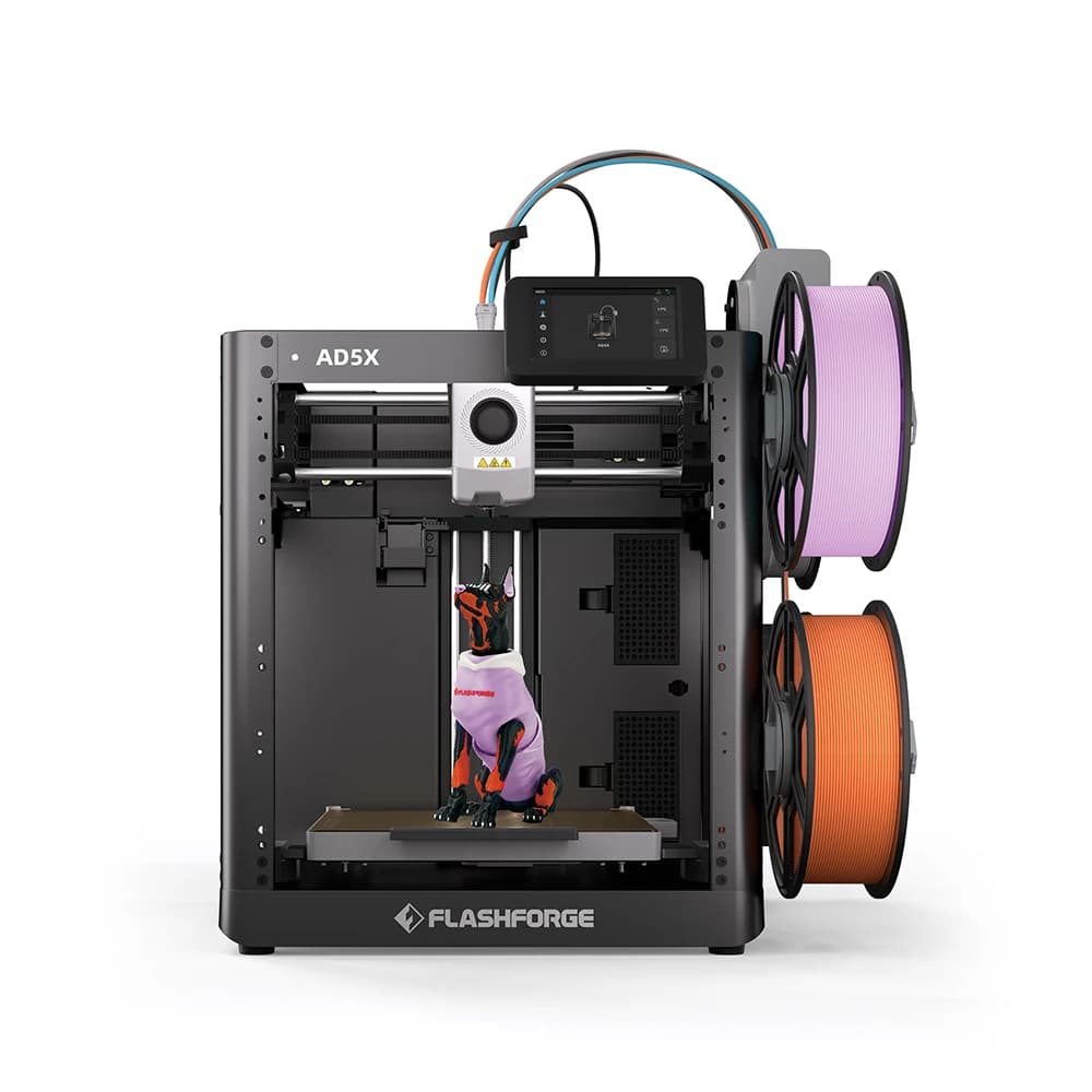 FLASHFORGE AD5X 3D Printer Multicolor Printing Intelligent Filament System Automatic leveling group control with one click