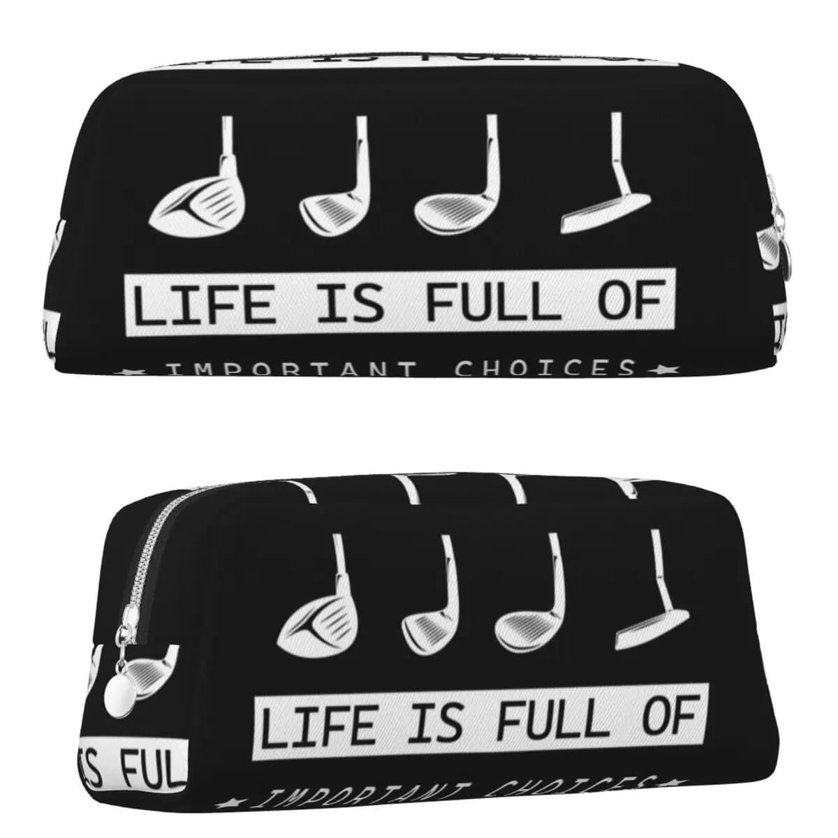 Golf Golf Clubs Golf Ball Pencil Cases for Student Gifts Pen Box Pencil Bag Pencil Pouch Storage Stationery Supplies