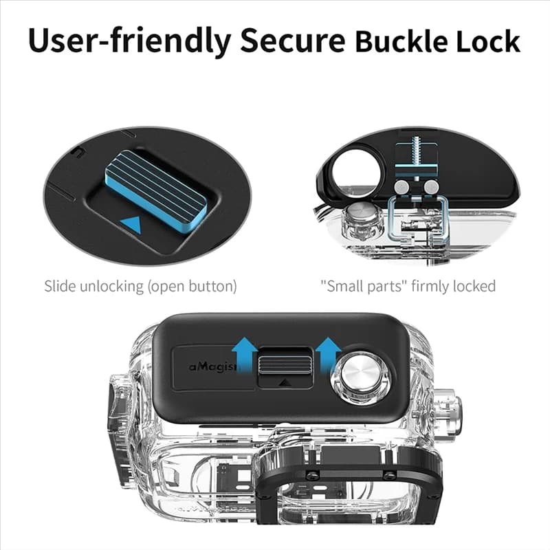 Amagisn Waterproof Shell Case for Insta360 Ace Pro Action Camera Submarine 60M Photography Cover