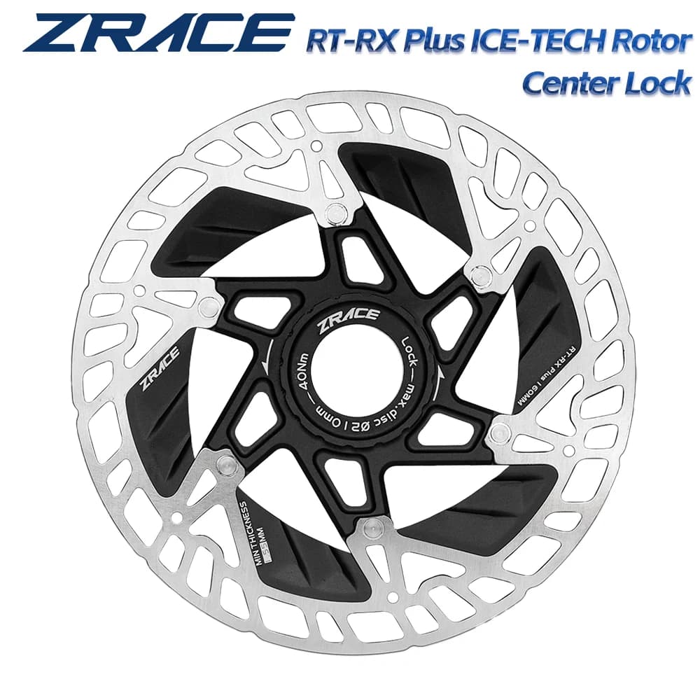 ZRACE RT-RX Plus ICE-TECH 160mm Rotore a disco con bloccaggio centrale Ultraleggero Forte dissipazione del calore Rotore flottante Freno a disco da strada