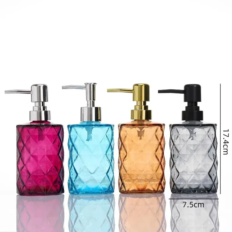 Dispenser di Sapone per Bagno Ricaricabili, Porta Lozione, Shampoo, Gel Doccia, Dispenser da Viaggio Portatile, Flacone Vuoto con Pompa per Bagno