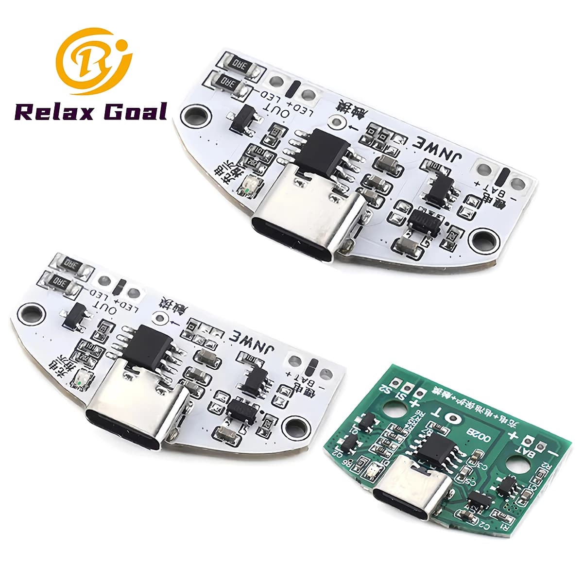 1-3 Pezzi Scheda Circuito per Lampada da Tavolo con Ricarica USB Type-C, Dimmerazione a Tre Livelli Continua, Modulo di Controllo per Piccola Lampada Notturna a LED Touch