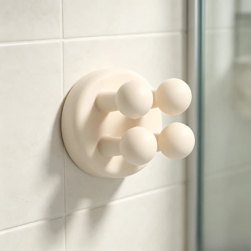 6/1pcs Punch Free Silicone Hook for Bathroom Razor Holder Storage Hook Wall Shaving Shaver Shelf Toothbrush Holders Organization