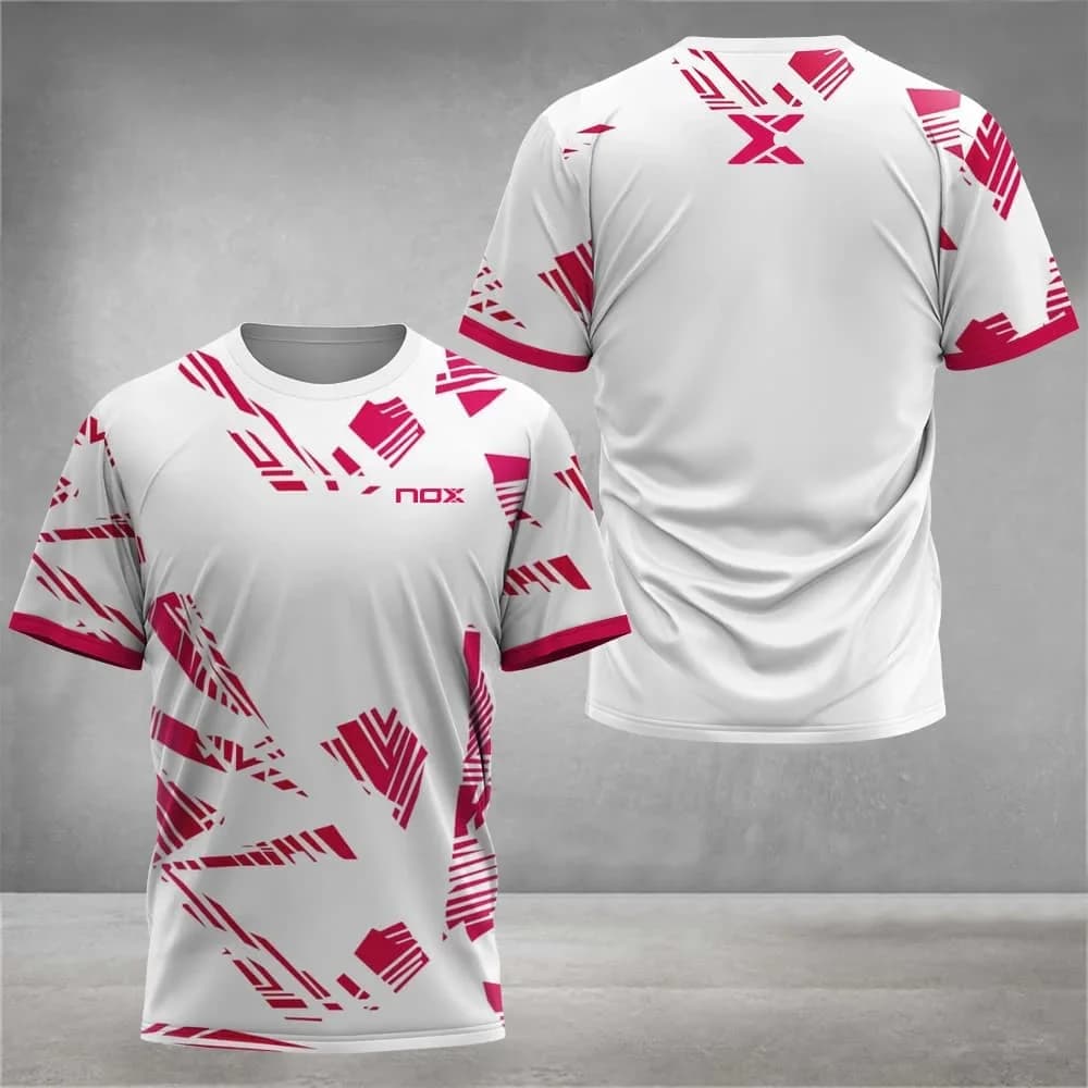 T-shirt Girocollo da Uomo alla Moda, Maglia Sportiva a Maniche Corte da Uomo per Tennis, Allenamento, Surf e Spiaggia