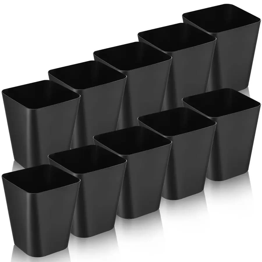 Set di 10 Piccoli Cestini per Rifiuti da 2 Galloni, Contenitori in Plastica per Bagno, Ufficio, Cucina, Soggiorno, Camera da Letto e Casa