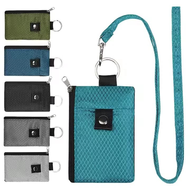 Portafoglio Mini Impermeabile in Nylon per Uomo e Donna con Protezione RFID, Porta Carte e Monete