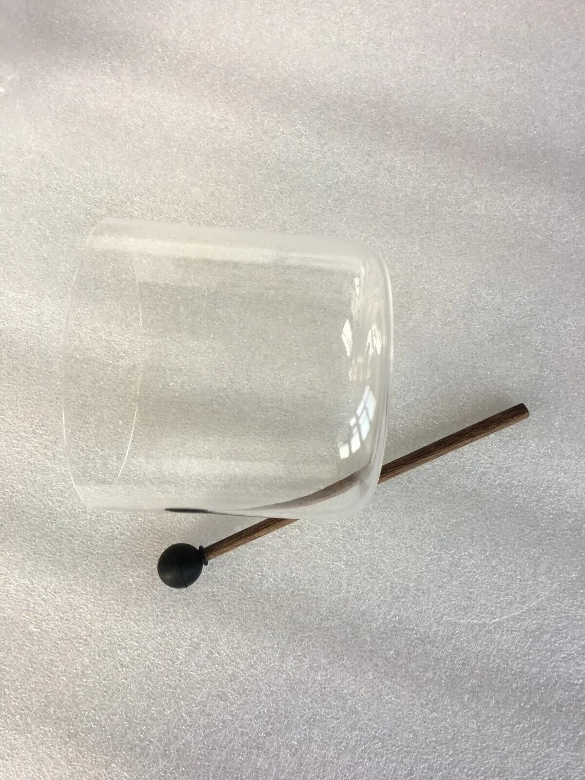 528Hz clear Crystal Singing Straight Wall Bowl error +-2hz for practioner healing