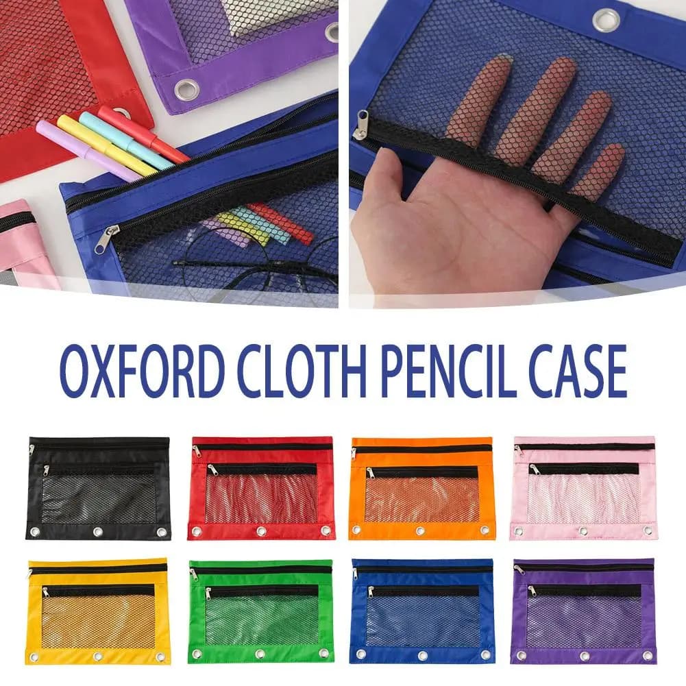 Raccoglitore a 3 anelli con astuccio staccabile, portadocumenti B5 in tessuto Oxford PVC, organizer per documenti con tassello espandibile per la scuola