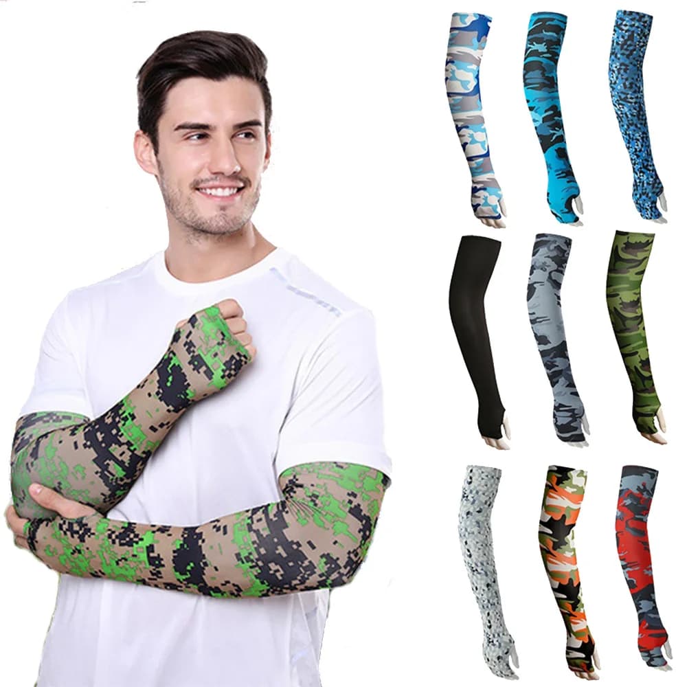 Estate UV Protect maniche del braccio calze a mano moto pesca moto bicicletta bici manicotto del braccio bracci di copertura
