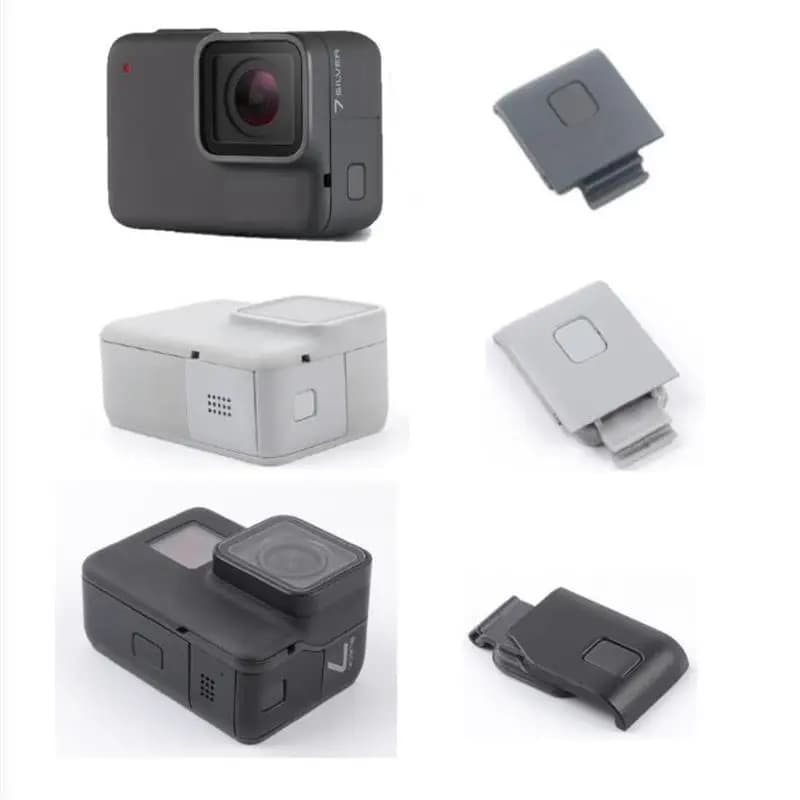 Per GoPro Hero 7 Nero/Argento/Bianco Accessori Originali Manutenzione Sostituisci Telaio Della Fotocamera/Porta Anteriore/Pannello frontale/Copertura USB