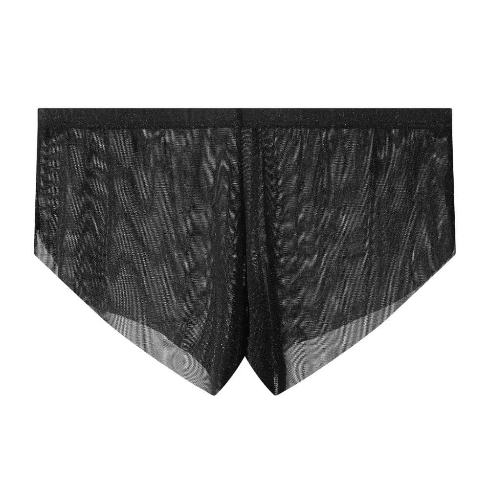 Underpants Men Seamless Boxer Briefs Transparent Mesh Thin Mesh Shorts Boxers Quick Dry Breathable Underwear for Men Male