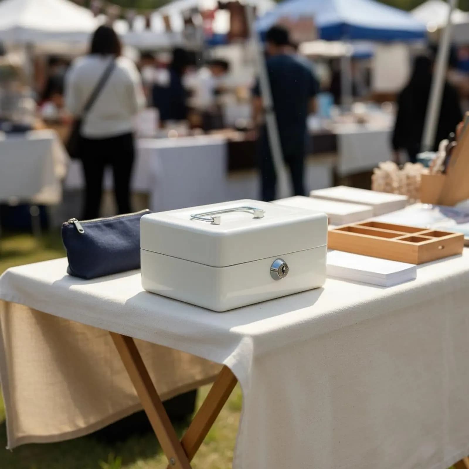 Cassetta Portamonete con Serratura a Combinazione, Contenitore Sicuro per Valuta, Dimensioni Compatte, Design Elegante