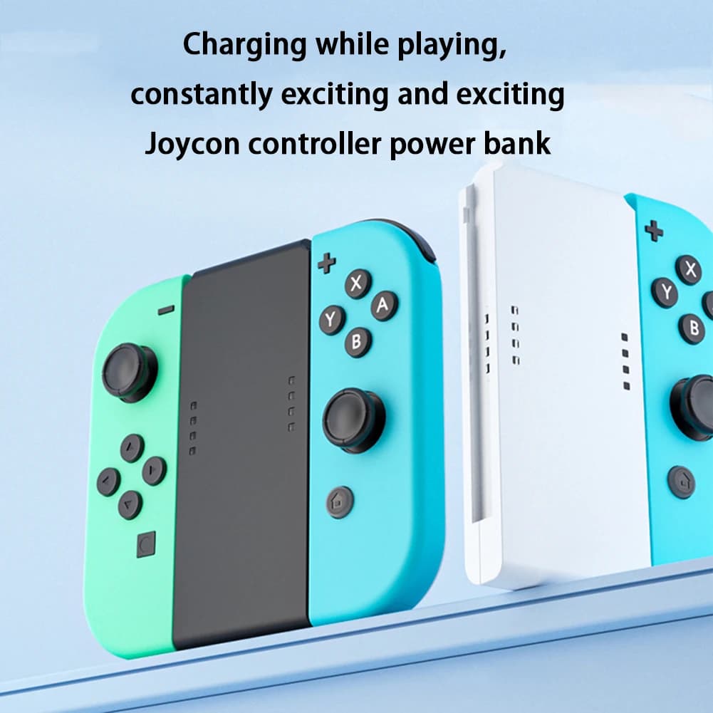 Base di Ricarica Rettangolare per Joy-Con di Switch con Indicatore di Carica - Stazione di Ricarica per Controller