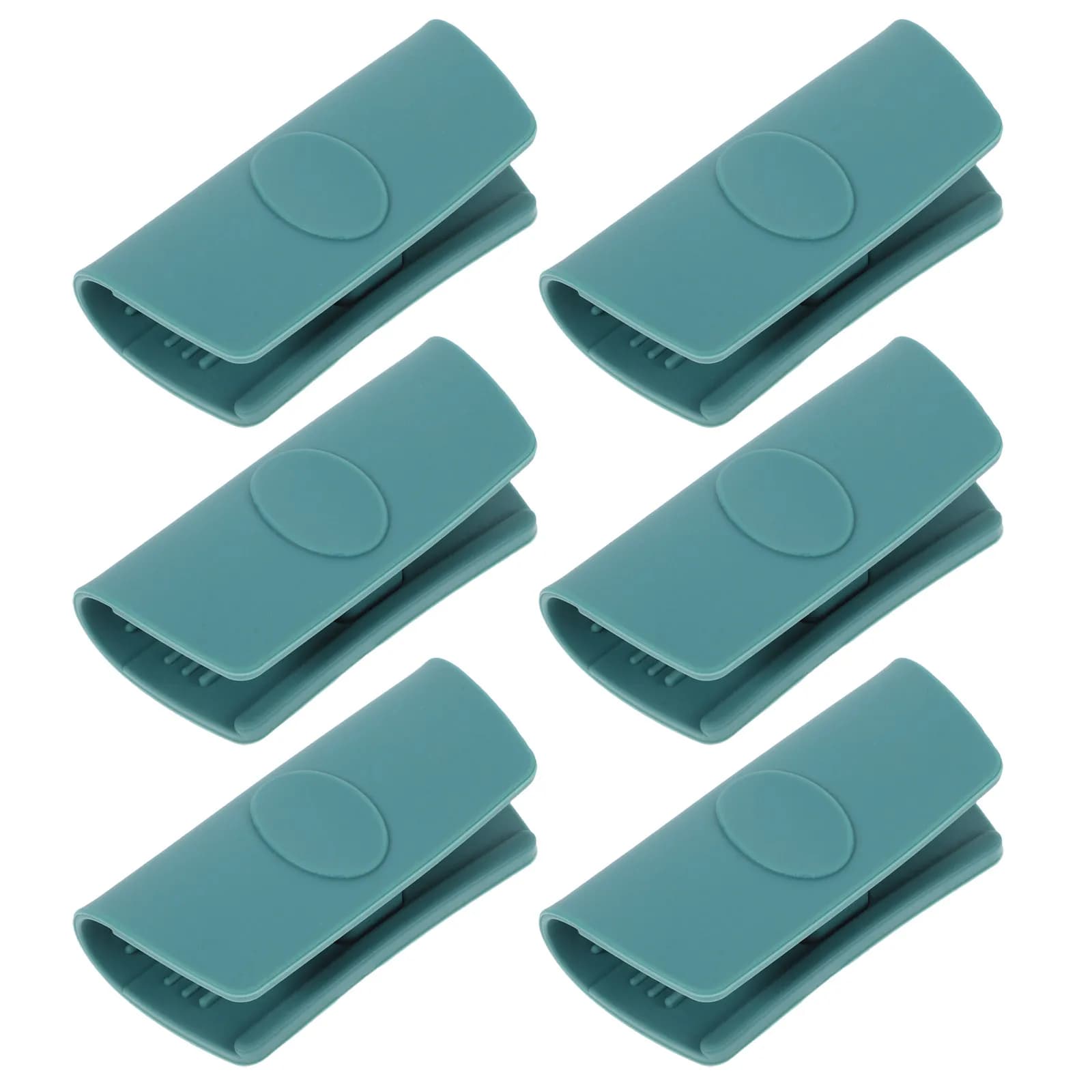 6Pcs Silicone Pot Handle Covers Heat Resistant Non Slip Universal Fit for Frying Pan Wok Saucepan Kitchen Safety Grip Sleeves