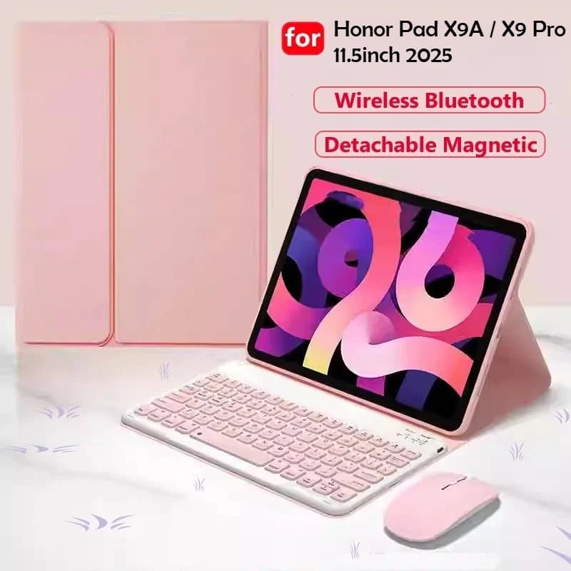 Per la nuova custodia per tablet con tastiera Honor Pad X9a da 11,5 pollici 2025 per Pad X9 Pro tastiera magnetica da 11,5 "con copertura antiurto Bluetooth