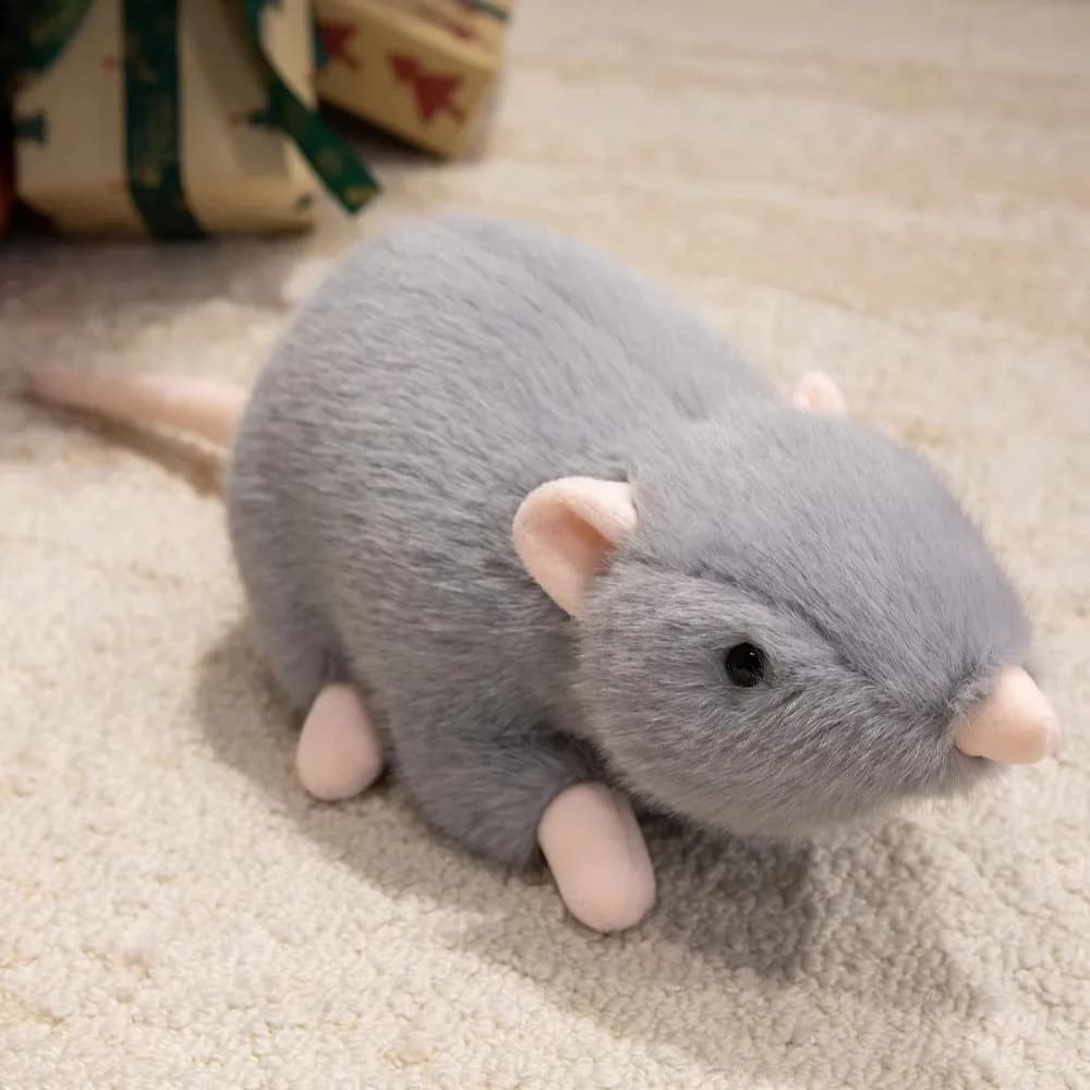Stuffed Animal Mouse Plushie Sleep Pillow Mascot Peluche Simulation Mouse Lifelike Home Decor Stuffed Rat Birthday Gift